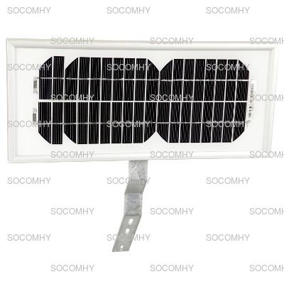 Panneau solaire monocristallin 5W+support pour clôture électrique solaire
